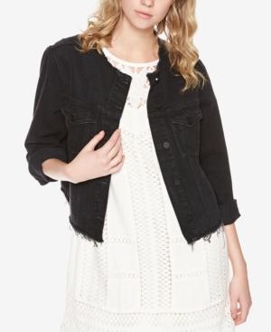 Sanctuary Downtown Rider Raw-edge Denim Jacket