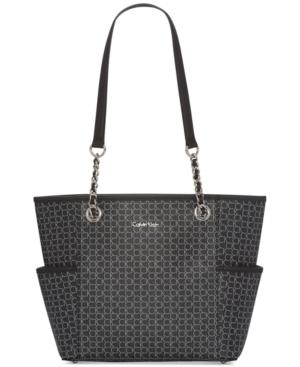 Calvin Klein Hayden Signature Chain Large Tote