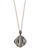 Effy Final Call Diamond Bands Pendant Necklace (1-3/8 Ct. T.w.) In 14k Rose Gold