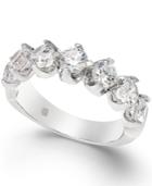 Certified Diamond Scalloped Ring (1-1/2 Ct. T.w.) In 14k White Gold