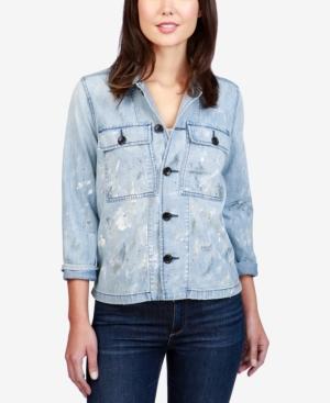 Lucky Brand Cotton Denim Utility Jacket