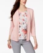 Alfred Dunner Lakeshore Drive Tiered Layered-look Cardigan
