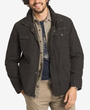 G.h. Bass & Co. Men's Big And Tall Zip And Snap Dual-pocket Jacket