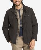 G.h. Bass & Co. Men's Big And Tall Zip And Snap Dual-pocket Jacket