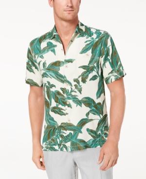 Tommy Bahama Men's Royal Botanical-print Silk Shirt