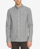 Kenneth Cole New York Men's Plaid Besom-pocket Long-sleeve Shirt