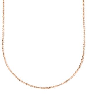 14k Rose Gold Necklace, 20 Perfectina Chain