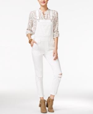 American Rag Ripped One White Wash Overalls, Only At Macy's