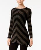 Inc International Concepts Metallic Chevron Sweater, Only At Macy's