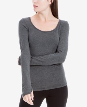 Max Studio London Scoop-neck Thumbhole Top, Created For Macy's