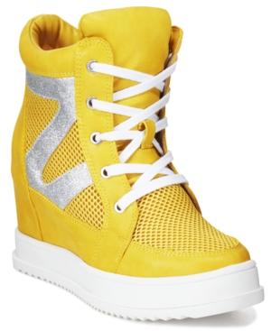 Dolce By Mojo Moxy Happy High-top Wedge Sneakers Women's Shoes