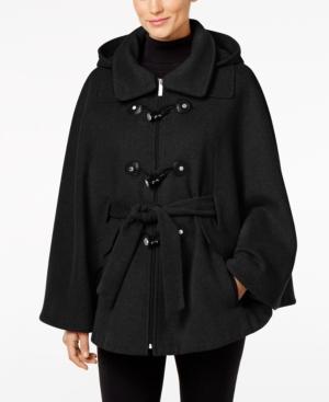 Calvin Klein Hooded Toggle Cape Coat