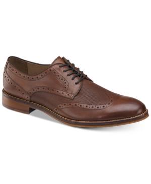 Johnston & Murphy Men's Conard Embossed Wingtip Bluchers Men's Shoes