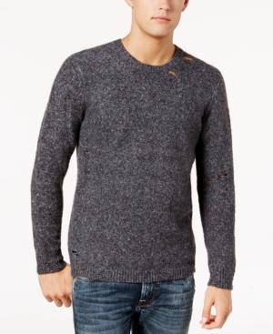 Guess Men's Deconstructed Knit Sweater