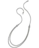 Diamond 2-row Tennis Necklace (3-1/2 Ct. T.w.) In 14k White Gold