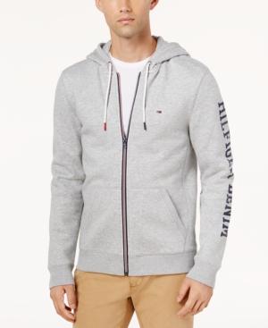 Tommy Hilfiger Denim Men's Dash Logo-print Full-zip Hoodie