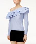 Mare Mare Gemma One-shoulder Ruffled Top