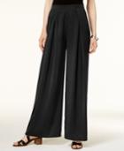 Bar Iii Pleated Wide-leg Soft Pants, Only At Macy's