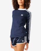 Adidas Originals Three-stripe Long-sleeve Top