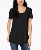 Maison Jules Scoop-neck T-shirt, Created For Macy's