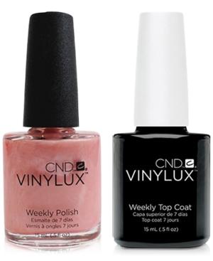Creative Nail Design Vinylux Strawberry Smoothie Nail Polish & Top Coat (two Items), 0.5-oz, From Purebeauty Salon & Spa