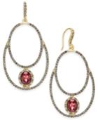 Inc International Concepts Gold-tone Pave Double-loop Drop Earrings, Only At Macy's