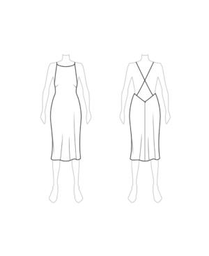 Fame And Partners Isla Lace Cross-back Petti Dress