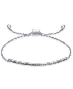Inc International Concepts Silver-tone Pave Crystal Bar Slide Bracelet, Only At Macy's