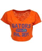 Blue 84 Women's Florida Gators Safe Burnout Cropped Top