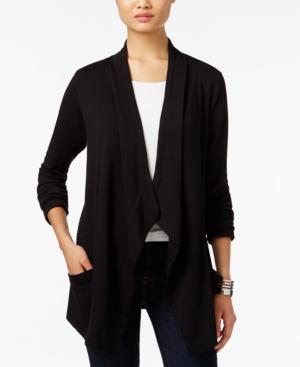 Style & Co. Draped Open-front Cardigan, Only At Macy's