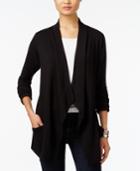 Style & Co. Draped Open-front Cardigan, Only At Macy's