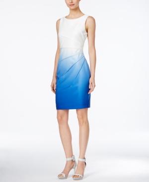 Calvin Klein Ombre Starburst Sheath Dress
