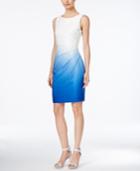 Calvin Klein Ombre Starburst Sheath Dress