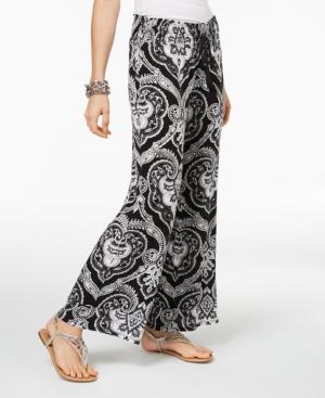 I.n.c. Printed Wide-leg Pants, Created For Macy's
