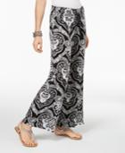 I.n.c. Printed Wide-leg Pants, Created For Macy's