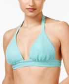 Profile Blush By Gottex Caught In The Net Crochet Halter Bikini Top Women's Swimsuit