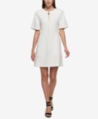 Dkny Zip-front A-line Dress