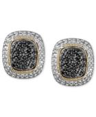 Balissima By Effy Diamond Black And White Diamond Stud (x Ct. T.w.) In 18k Gold And Sterling Silver