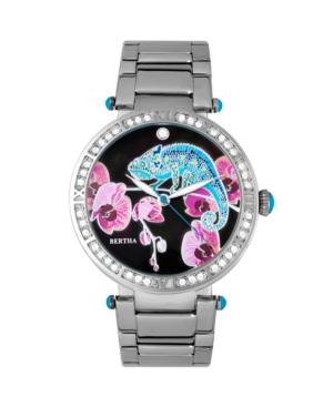 Bertha Quartz Camilla Collection Silver Stainless Steel Watch 38mm