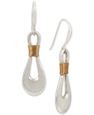 Robert Lee Morris Soho Two-tone Wrapped Sculptural Drop Earrings
