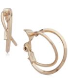 Anne Klein Double Hoop Clip-on Earrings