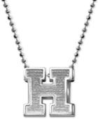 Little Collegiate By Alex Woo Harvard Pendant Necklace In Sterling Silver