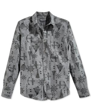 American Rag Nautical Print Dress Shirt