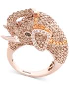 Effy Diamond Elephant Ring (3-1/2 Ct. T.w.) In 14k Rose Gold