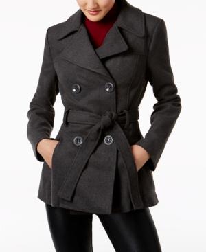 Rampage Juniors' Double-breasted Peacoat