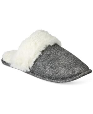 Inc International Concepts Metallic Scuff Slippers, Created For Macy's