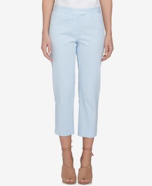 Cece Striped Cropped Seersucker Pants