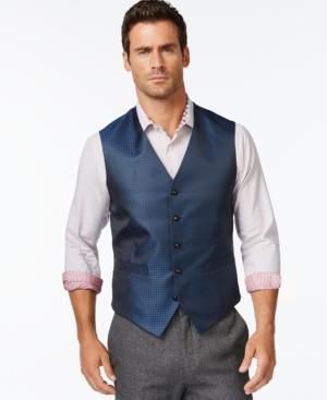 Tallia Vega Navy Micro-diamond Vest
