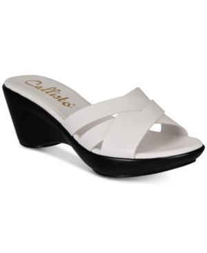 Callisto Colonel Platform Wedge Slide Sandals, Created For Macy's Women's Shoes
