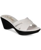 Callisto Colonel Platform Wedge Slide Sandals, Created For Macy's Women's Shoes